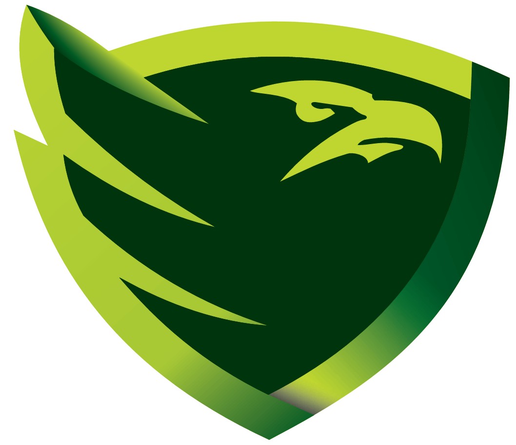 Logotipo de Kuntur Shield IA: escudo verde con la silueta de un cóndor andino